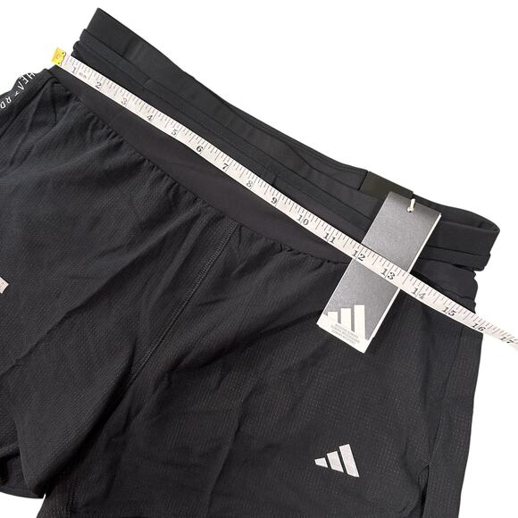 Adidas Women's Ultimate Heat.Dry Black Shorts Size M - Picture 3 of 6